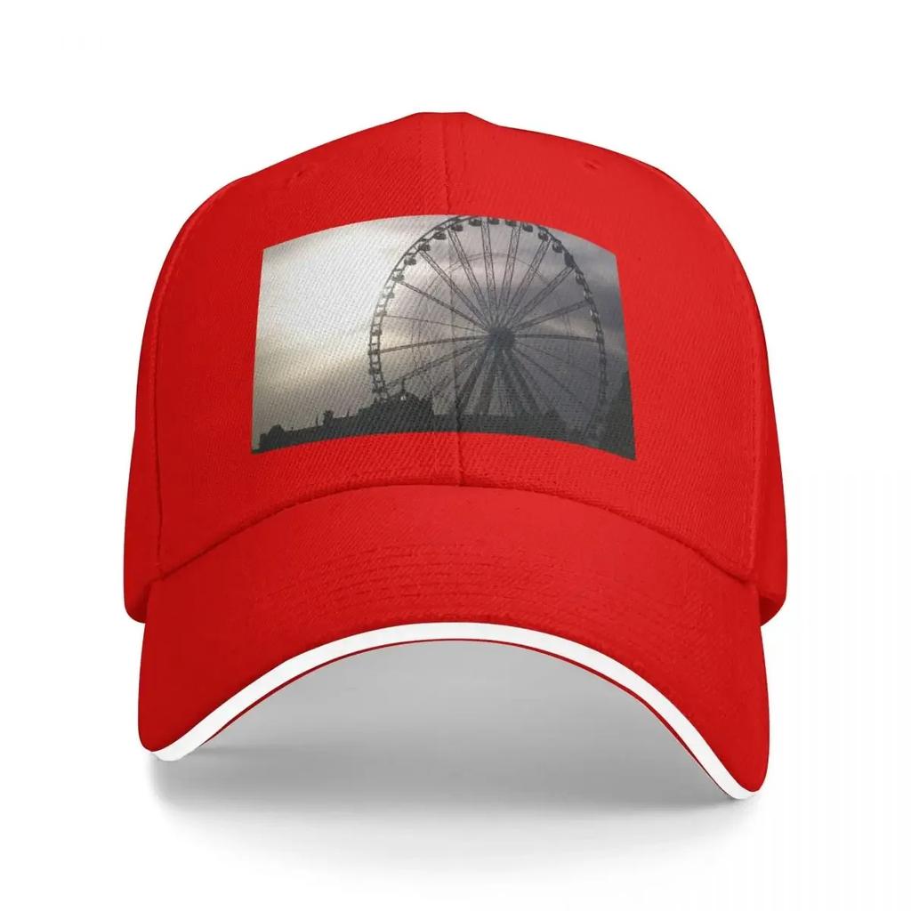 Ferris Wheel In Torquay Devon Baseball Cap Trucker Hat hard hat Women Hats Unisexs