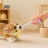 Letter Shape Pet Toy A-Letter Dog Chew with Braided Rope, Tug of War Boredom Puppy Teeth Cleaning Toy, for Small Medium Breed Dogs