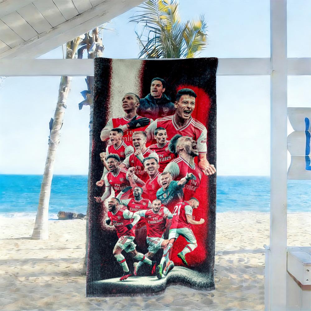 Arsenal Football Player Beach Towel High Absorbency & Quick-Dry Comfortable Lightweight Perfect for Traveling Yoga Camping and Swimming