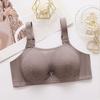 Large Size Thin Anti Sagging Anti Slip Breast Anti Glare Strapless Bra No Steel Ring Comfortable Gathering Women's Bra