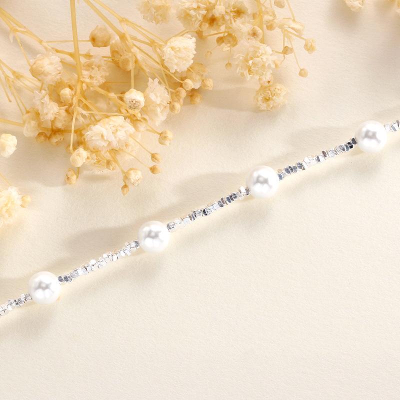 Pearl Bracelet Women's Retro Elegant Light Luxury Niche Simple Versatile Pearl Bracelet Jewelry Women