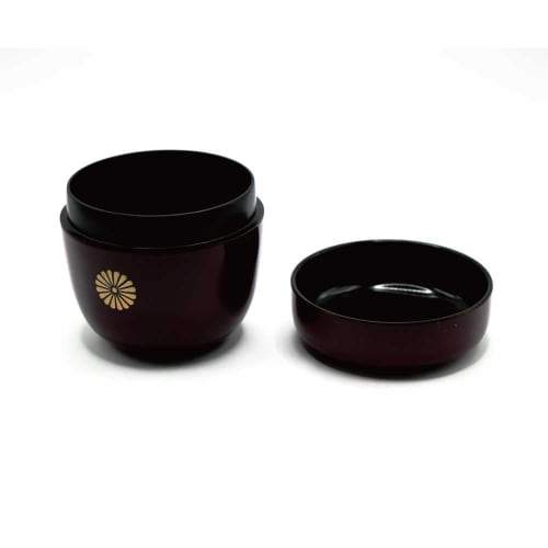 Medium Tea Ceremony Tea Utensils, Natsume (Natsume), Made of Urushi and Kiku-kiri Wood, Resin, for Matcha Tea Ceremony