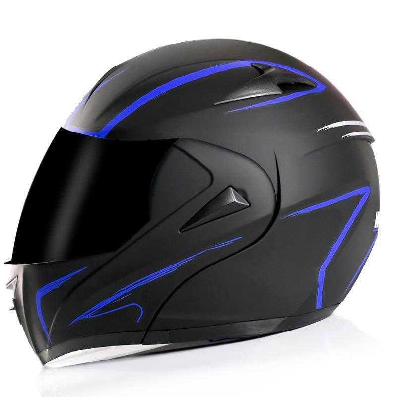 Cross-border Electric Motorcycle Male Helmet Electric Vehicle Helmet Female Face-off Helmet Full Helmet Four Seasons Motorcycle Safety Helmet