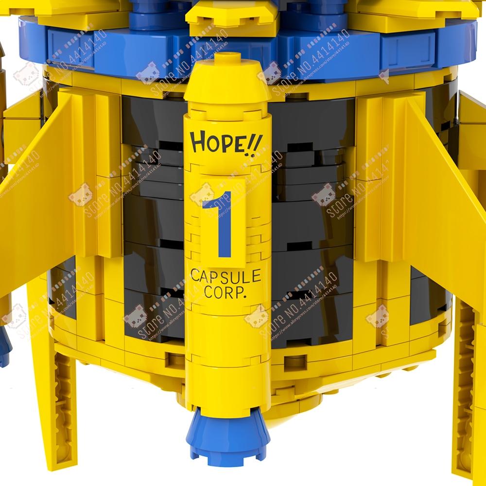 Anime Series MOC Decoration Building Blocks DIY Sai Ya Space Ship Kame House Time Machine Model Assembly Brick Toys For Children