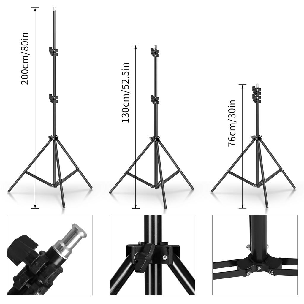 Andoer Studio Photography Light Kit Softbox Lighting Set Including 45W LED Light Bulbs 50x70cm