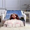 Lana Del Rey Coperta stampata sottile Morbida e confortevole Coperta per casa, viaggio, biancheria da letto regalo di compleanno