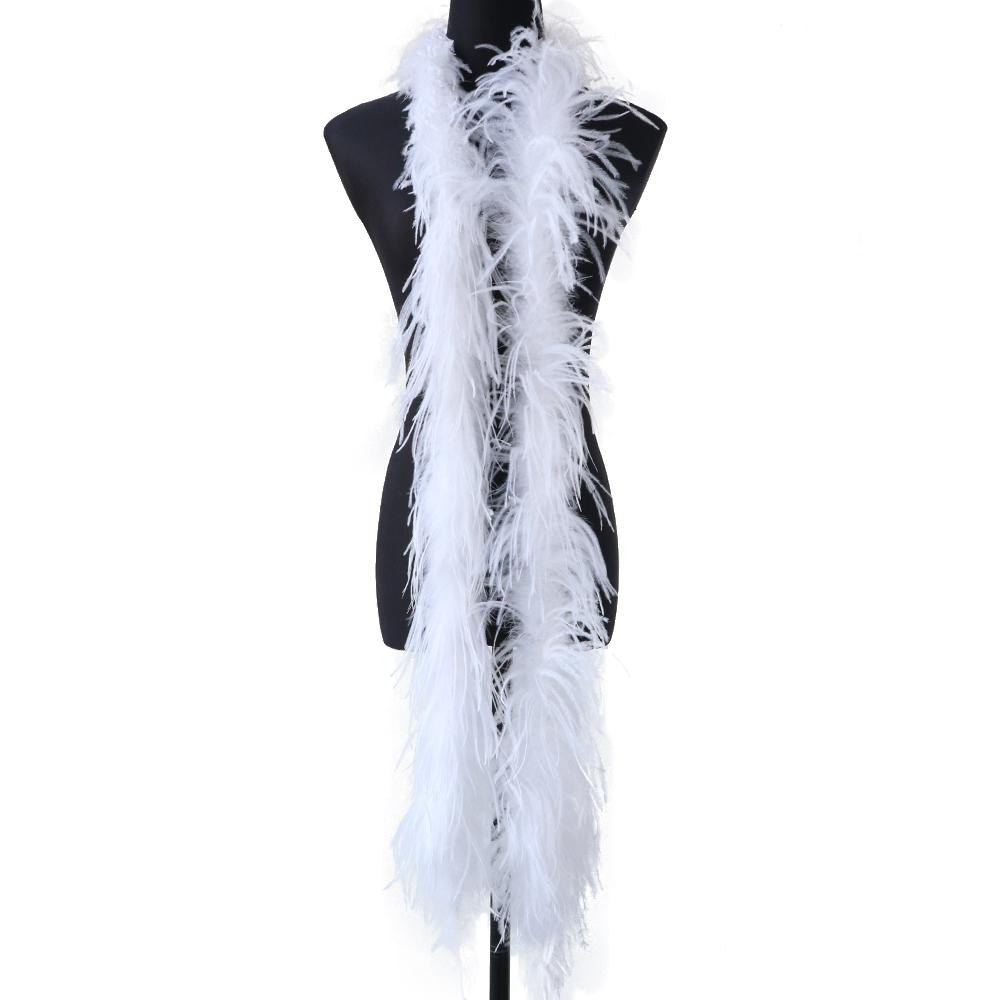 1Ply Ostrich Feather Boa 13-15CM Long Feathers Trims for Crafts Party Dress Sewing Decoration Plumas Ribbon 2 Meters Multicolor