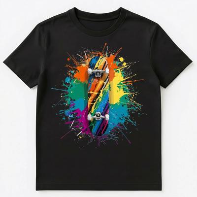 Graphic Skateboard Unisex T-shirt Tops Tees Unisex