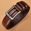 Versatile Men PU Belt Retro Casual Waist Belt Luxury Zinc Zinc Alloy Leather Belt  Elderly People