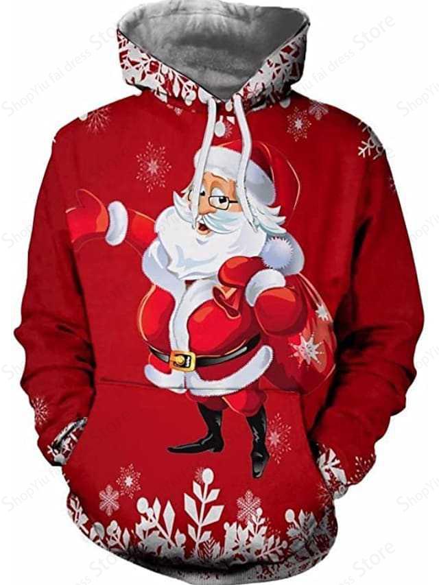 

Men Hoodie Christmas tree Snowman Santa Claus 3d Hoodie Men Women Fashion Hoodies Graphic Sweatshirt Boy Coat Women Tracksuits S