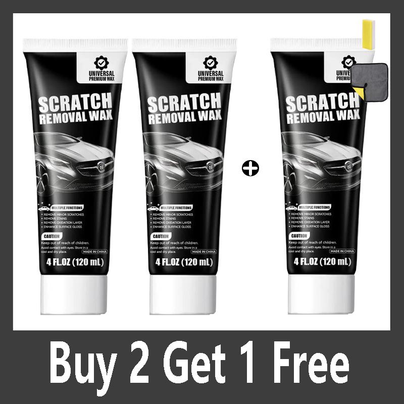 120ml Car Scratch Remover Wax Universal Repair Polishing Compound for Deep Scratches with Sponge and Cloth Scratch Removal Wax