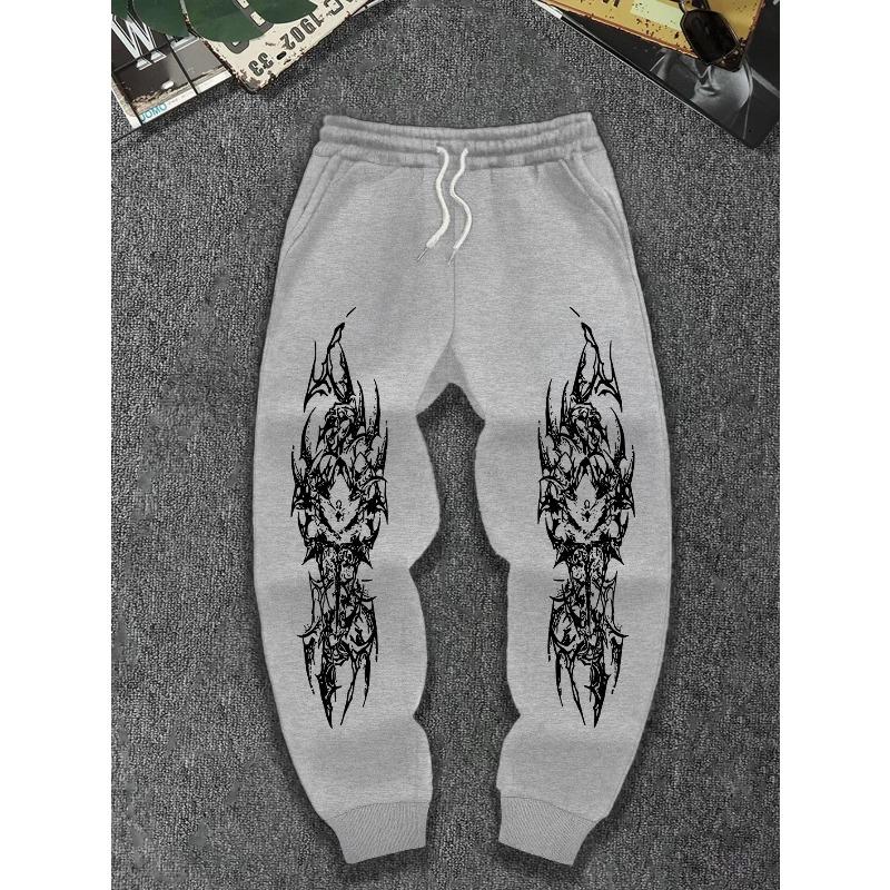 Trendy Street Style Heren Losse Enkel Sportbroek Gotische Stijl Casual Sport Joggingbroek Geschikt voor Zowel Mannen als Vrouwen