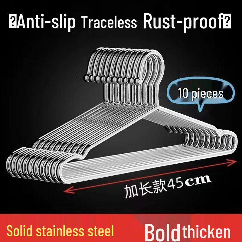 Stainless Steel Thickened Clothes Drying Rack & Hanger
