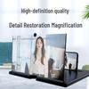 F3 Mobile Phone Desktop Screen Magnifier: 10-inch Pull-out Phone Holder for Enhanced Movie Viewing