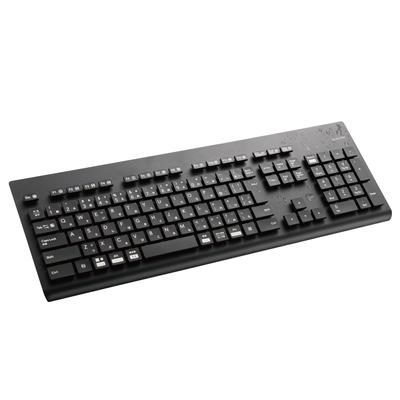 Elecom Washable Wireless Keyboard Bluetooth Waterproof IPX5 Compatible Membrane Full Size with Numeric Keypad Antibacterial Black TK-WS03BMKBK
