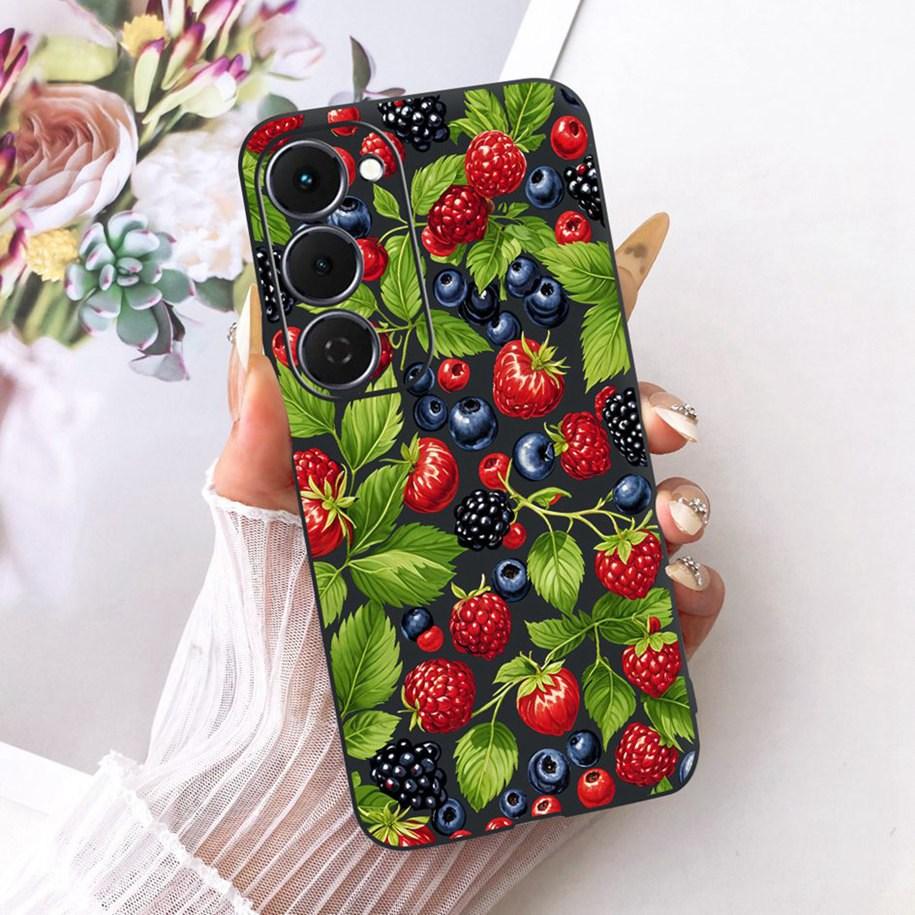 Case For Tecno Spark 40 Pro 40Pro+ 4G Cover Fashion Flower Phone Case Slim Black Silicone Soft Cover For Tecno Spark40 40C Shell