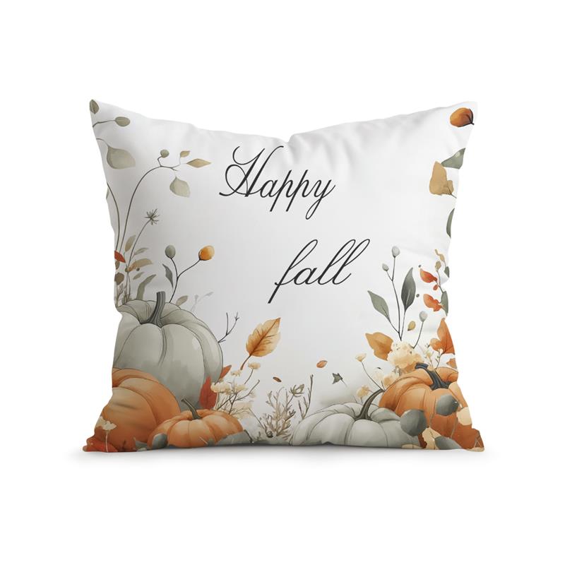 

Домашний декор Осенние тыквы: Счастливый осенний дизайн, узор для подушки, наволочка, подходит для дивана, спальни, автомобиля, наволочка 16x16Inch