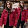 New Winter Cotton-padded Clothes Women's Short Splicing Fragrant Cotton-padded Clothes Fashionable Foreign Style with Cotton-padded Jacket