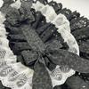 Victorian Dancing Party Anime Hat With Lace Bowknot Floral Design Adjustable Headbands For Women Girls Sun Protecting
