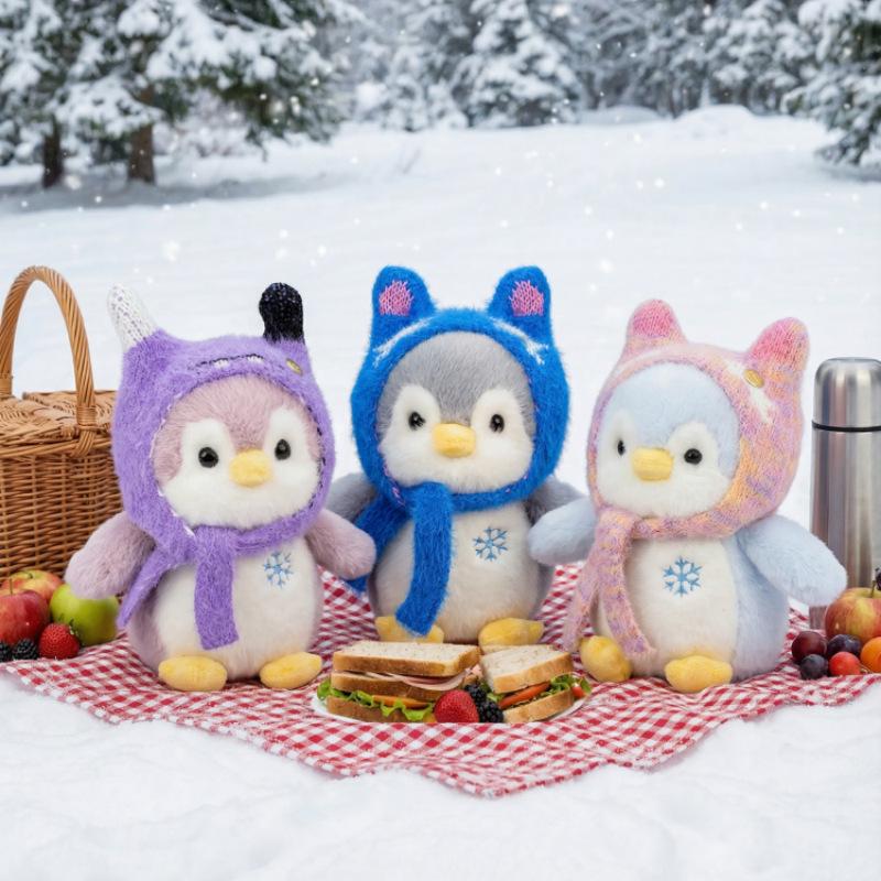 Soft Penguin Plush Doll - Cute New Year Gift for Kids, Perfect Hug Toy for Girls