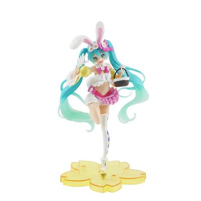 22CM Anime Hatsune Miku adorables chicas Linda y Encantadora pvc Modelo Muñeca Figuras Orejas de Conejo Adornos Coleccionables Juguetes de Navidad regalos