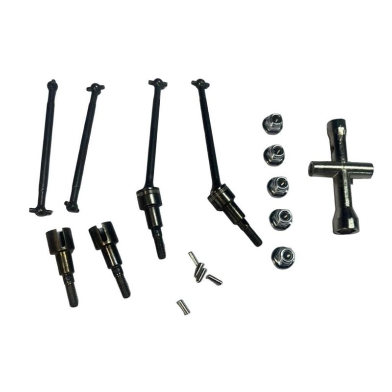 1:16 RC Front Rear Drive Shaft Modification Replace Easy to Install Sturdy Accessories for 16101 16102 16201 Hobby Car Truck