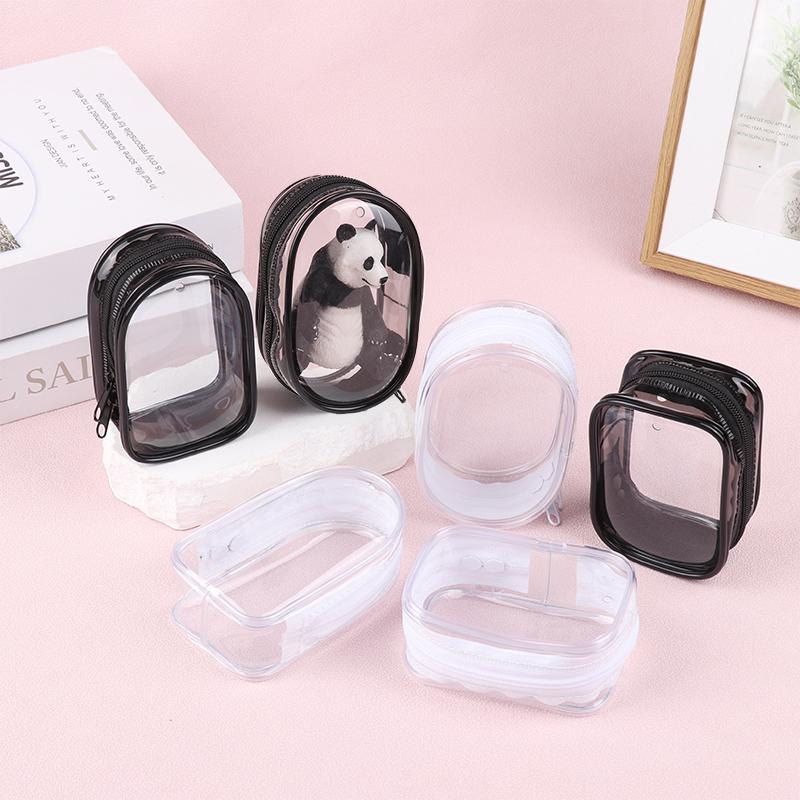 Mini Anime Doll Display Bag Transparent Coin Purse Pouch Organizer Case Wallet Key Lipstick Earphone Storage Bag