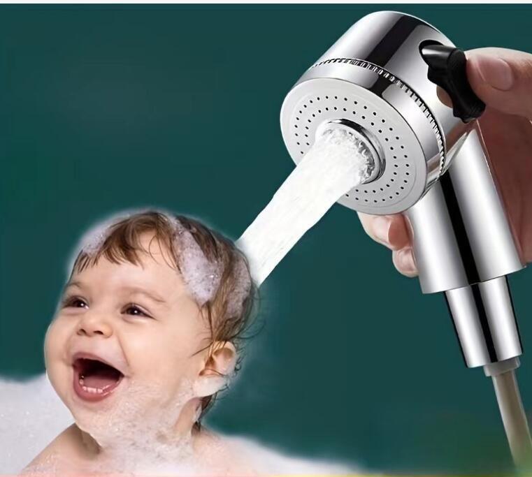 Protable Small Shower Head ABS Shampoo Hair Wash Salon Shower Head Side Switch Type Bathroom Accessories Hardware Set Q1