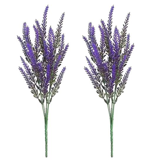 2Pcs Simulated Flowers High Simulation Bright Layered Bouquet No Withering Fading Fake Flower Home Office Decor