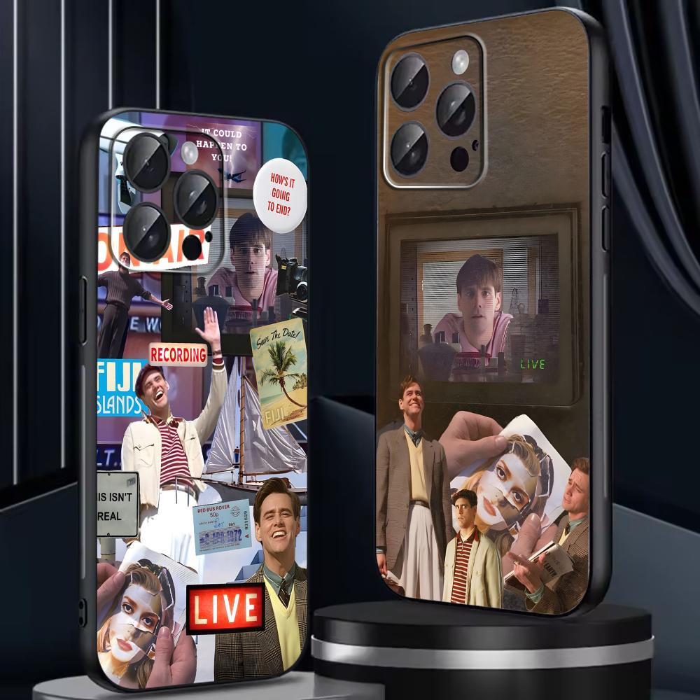 Classic movies The Truman Show Phone Case For iPhone 16 16e 15 14 13 12 11 Plus Mini Pro Max Soft black Shockproof Cover