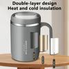 500ml Tumbler Met Deksel En Rietje Vacuüm Geïsoleerde Waterfles Mokken Koffiekopjes Roestvrijstalen Thermosbeker Melk Koffiekop