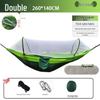 Quick Open Portable Outdoor Hammock with Mosquito Net - Anti-Rollover Design for Adults and Children, Thickened for Camping