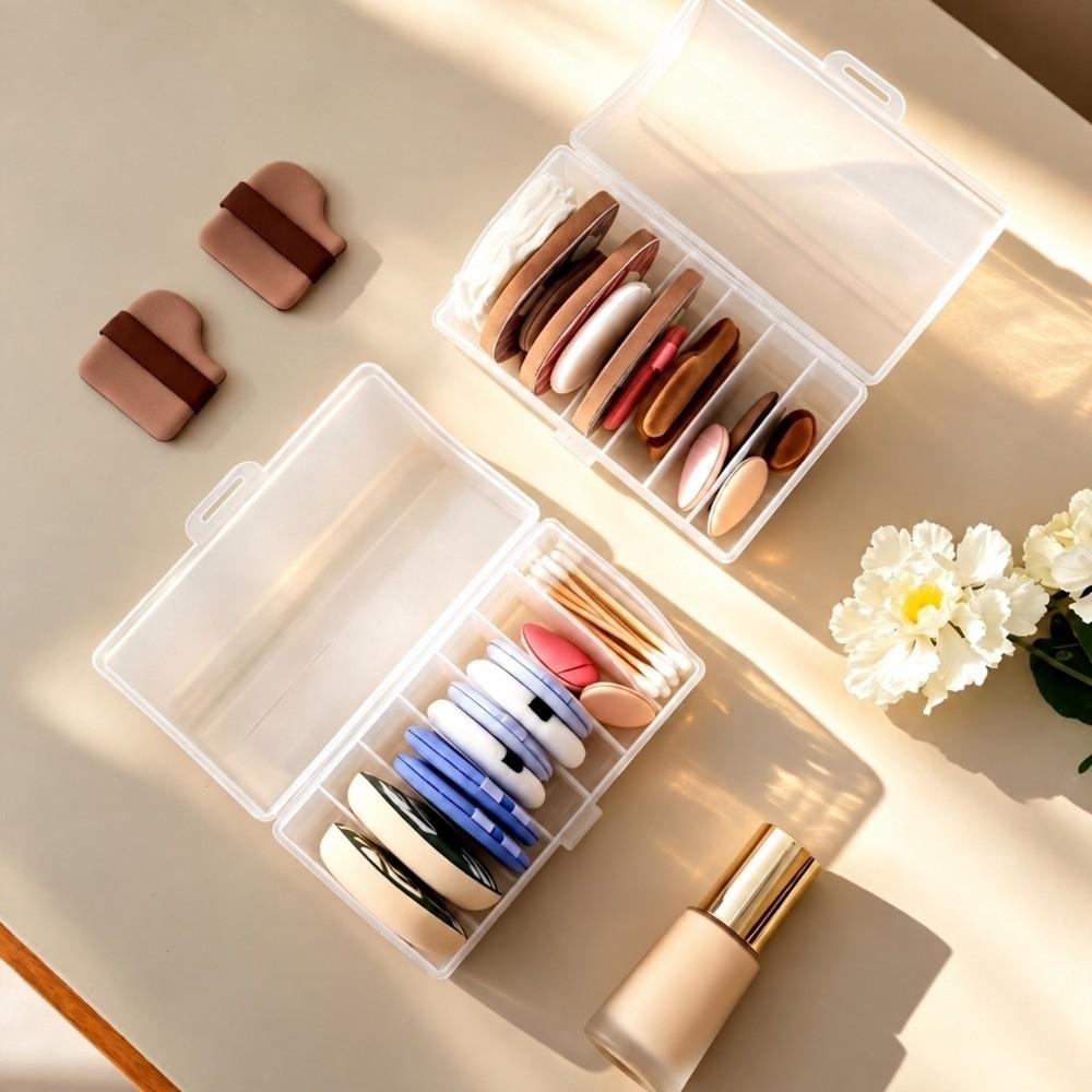 PP Powder Puff Case Dust-proof Beauty Sponge Holder Durable Makeup Sponge Storage Box Home Travel