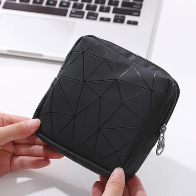 Elegante Borsa Sanitaria in PU e per Trucco - Contenitore Compatto per Assorbenti, Rossetti e Monete.