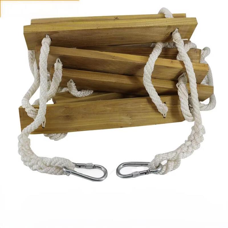 Outdoor Escape & Training Wooden Soft Ladder