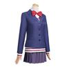 Anime Dandadan Aira Shiratori Cosplay Costume Wig Shiratori Aira Cosplay School Uniform Women Disguise Blue JK Jackets Skirts