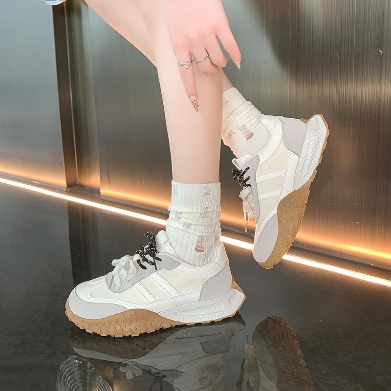 Мода 2024 Новая мода Кроссовки Женские Удобные Трендовые Туфли Толстая Подошва Высота — фото 3