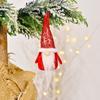 4PC Christmas Decoration Sequin Hat Forest Old Man Pendant Christmas Faceless Doll