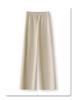 Gray Glitter High-Waisted Wide-Leg Elastic Drawstring Pants for Women - Spring/Autumn 2025