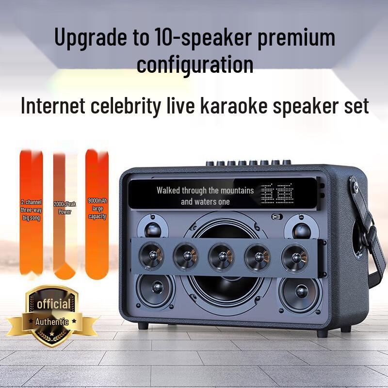 Sansui G12 Portable Bluetooth Karaoke Speaker