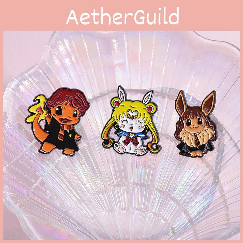 Cute Cartoon Character Badge With Adorable Little Fire Dragon Design For Fashionable Brooch Lovers