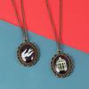 Gioco BioShock Infinite Collana Ciondolo Uccello e Gabbia Collana per Donne Uomini Choker Gioielli