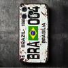 Retro Vintage License Plate Soft Phone Case for iPhone 16 16E 17 Air 15 Pro Max 14 Plus 13 Mini 11 12 7 Black Cover Back Shell