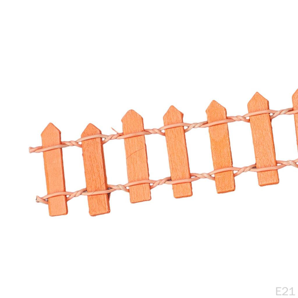 Garden Fence Decoration Crafts Miniature Dollhouse Decor Accessories Micro Scene Model Picket
