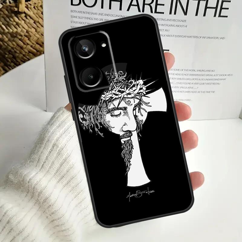 Jesus Hülle Für Realme C67 C55 C53 C51 C35 C33 C31 C30 C25s C21Y GT Neo 5 GT5 9 10 11 12 Pro Plus