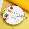 24TE Cocktail Stirring Coffee Stirring Rod Milk Tea Stirring Fruit Design