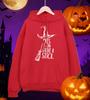 Happy Halloween Broom Hat Printing Men Hoodies All-Match Casual Pullovers Autumn Fleece Hoodie Loose Pocket Male Streetwear