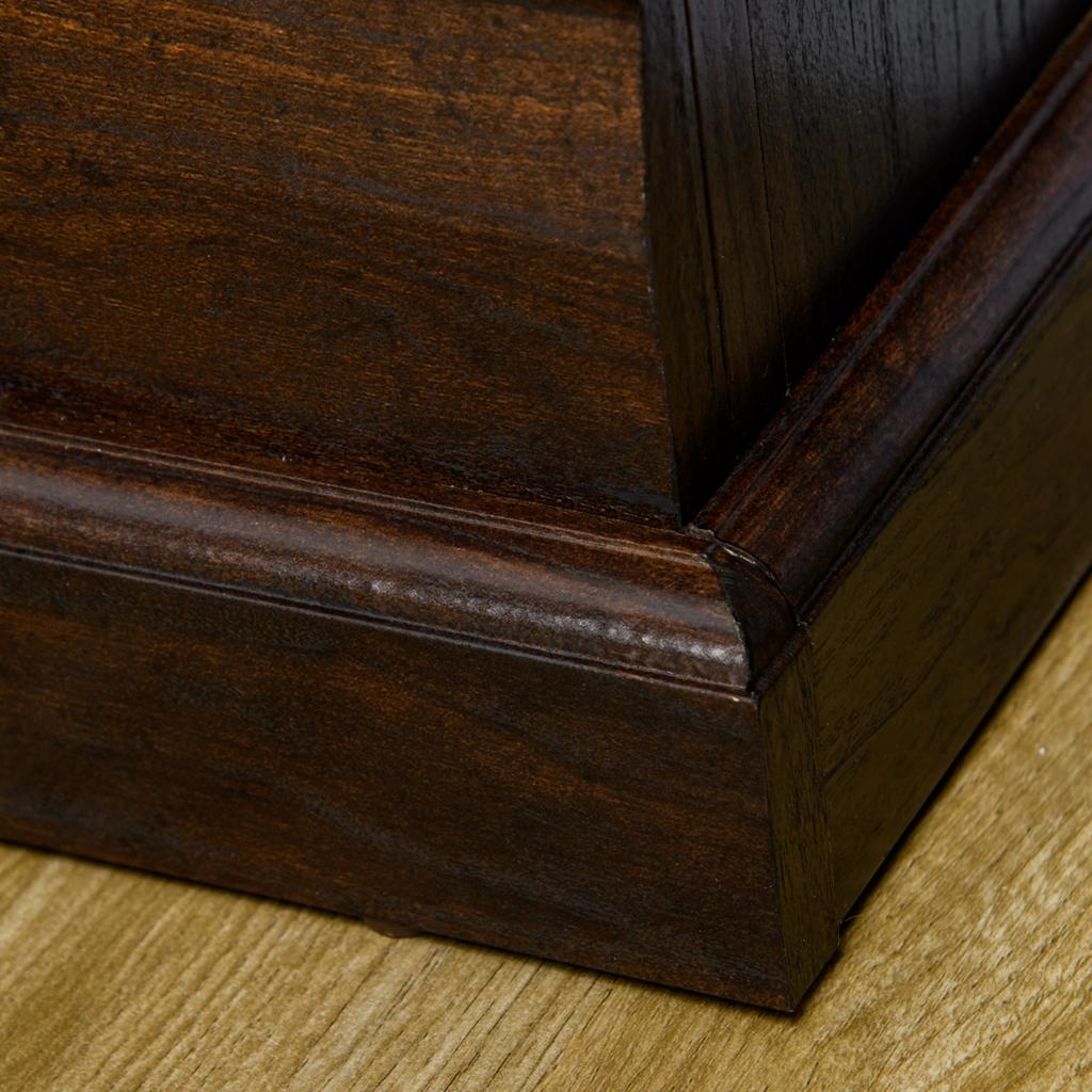 Elektrický krb, dekorativní krb 1800W efekt plamene, nastavitelný jas a teplota, 80x21,6x67,8cm, hnědý