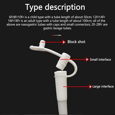 Disposable Silicone Rubber Gastric Tube Nasal Feeding Tube Medical Household Patients Liquid Food Feeding Tube Through Nose
