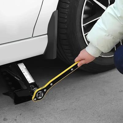1 pieza de gato de tijera para coche, llave de trinquete, gato de tijera, llave de tuercas para rueda de neumático de garaje, llave de ahorro de mano de obra, herramienta de reparación de automóviles
